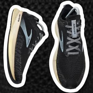 Brooks Levitate 4 Black Gray Knit Womens 8.5 Medium B Running Shoes Sneakers